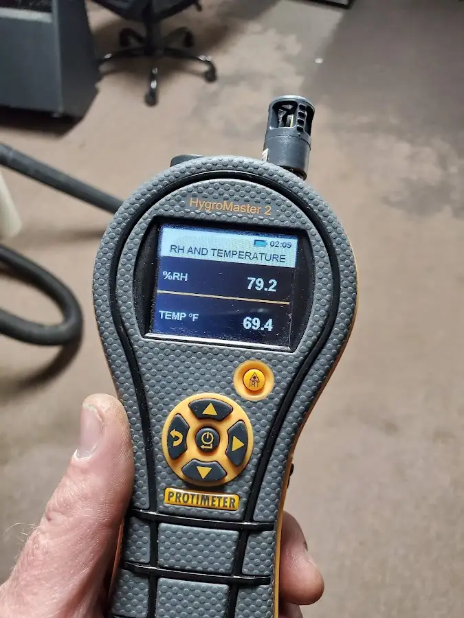Moisture meter humidity assessment for Mold Remediation & Removal in Dallas